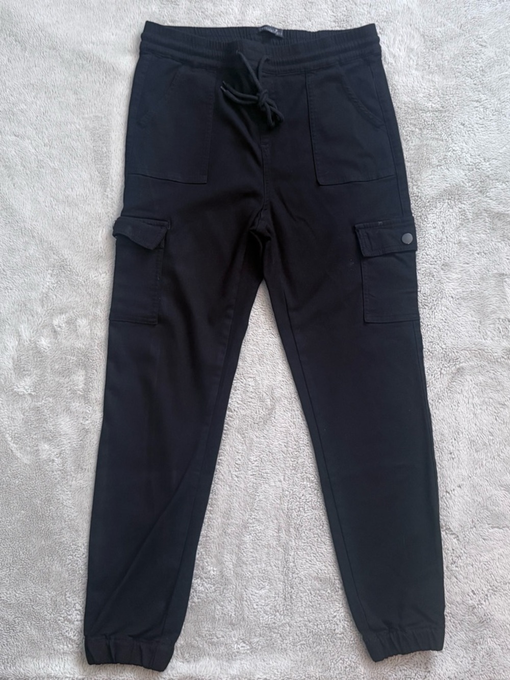 Chocolate Black Cargo Jogger Pants